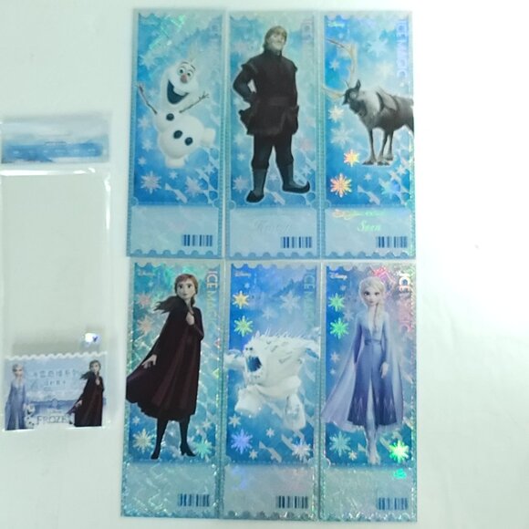 2024 Kakawow DISNEY Frozen Large Ticket Jumbo Trading Card Limited Lot Of 6 - Picture 2 of 7